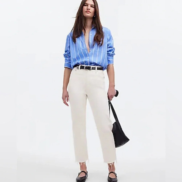 Madewell Denim - Madewell The '90s Straight Crop Jean Size 28
